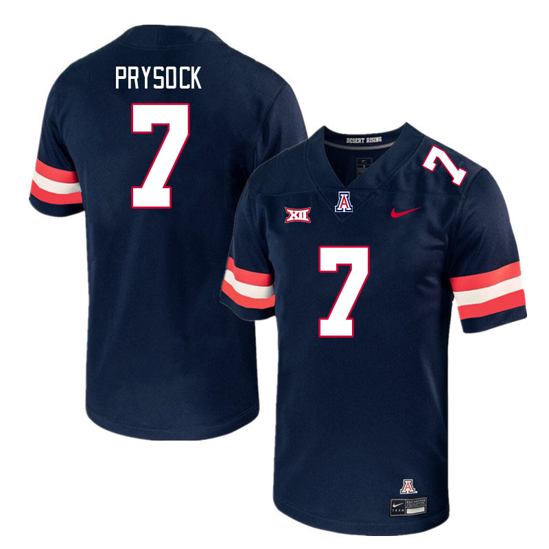 Arizona Wildcats #7 Ephesians Prysock Big 12 Conference College Football Jerseys Stitched Sale-Navy
